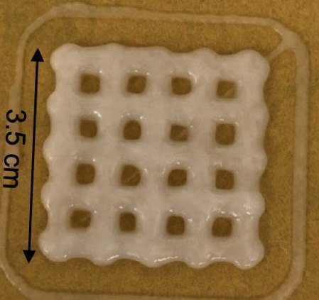 M.S. research: 3D printed sample