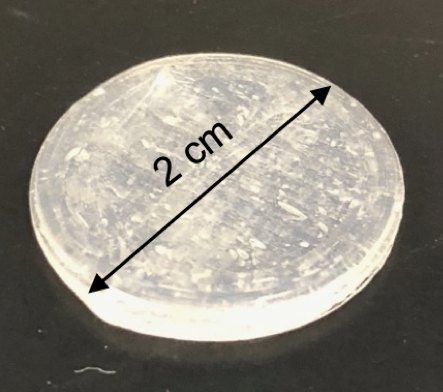M.S. research: 3D printed sample